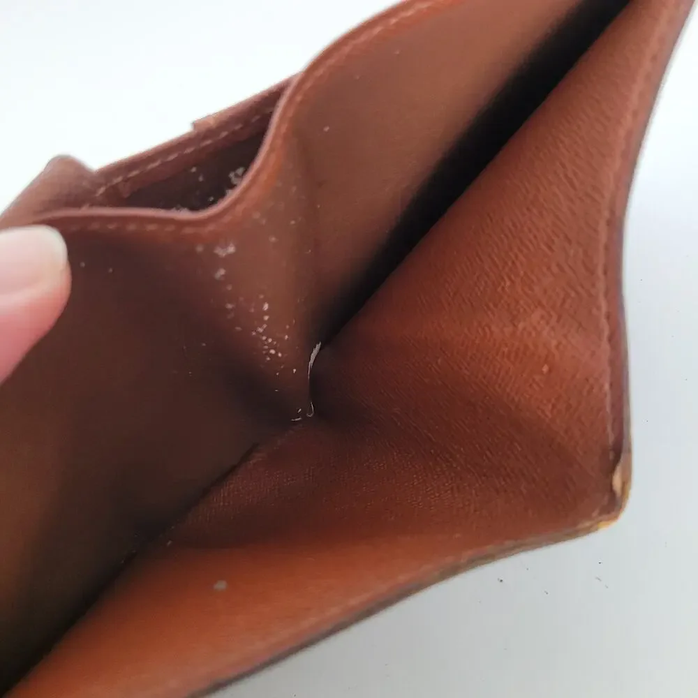 Vintage‎ Louis Vuitton Men's LV Brown Bi-Fold Leather Wallet Monogram Classic